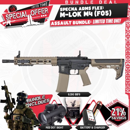 Specna Arms FLEX F05-RL HAL ETU (HT), SAVE BIG with our Assault Bundles